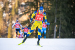 16.01.2022, xkvx, Biathlon IBU World Cup Ruhpolding, Pursuit Men, v.l. Martin Ponsiluoma (Sweden) in aktion / in action competes