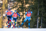 16.01.2022, xkvx, Biathlon IBU World Cup Ruhpolding, Pursuit Men, v.l. Simon Desthieux (France) in aktion / in action competes