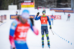 16.01.2022, xkvx, Biathlon IBU World Cup Ruhpolding, Pursuit Men, v.l. Anton Smolski (Belarus) im Ziel / in the finish