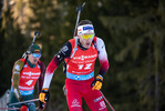 16.01.2022, xkvx, Biathlon IBU World Cup Ruhpolding, Pursuit Men, v.l. Simon Eder (Austria) in aktion / in action competes