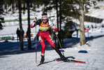 16.01.2022, xsoex, Biathlon IBU Junior Cup Pokljuka, Single Mixed Relay, v.l. Anna Andexer (Austria) in aktion / in action competes