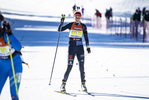 16.01.2022, xsoex, Biathlon IBU Junior Cup Pokljuka, Single Mixed Relay, v.l. Johanna Puff (Germany) im Ziel / in the finish