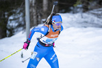 16.01.2022, xsoex, Biathlon IBU Junior Cup Pokljuka, Mixed Relay, v.l. Gaia Brunetto (Italy) in aktion / in action competes