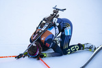 16.01.2022, xsoex, Biathlon IBU Junior Cup Pokljuka, Mixed Relay, v.l. Luise Mueller (Germany) im Ziel / in the finish