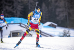 20.01.2022, xkvx, Biathlon IBU World Cup Anterselva, Individual Men, v.l. Cesar Beauvais (Belgium) in aktion / in action competes