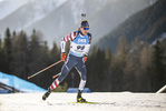 20.01.2022, xkvx, Biathlon IBU World Cup Anterselva, Individual Men, v.l. Leif Nordgren (United States) in aktion / in action competes