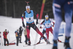 22.01.2022, xkvx, Biathlon IBU World Cup Anterselva, Mass Start Men, v.l. Sturla Holm Laegreid (Norway) in aktion / in action competes