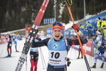 22.01.2022, xkvx, Biathlon IBU World Cup Anterselva, Mass Start Men, v.l. Benedikt Doll (Germany) im Ziel / in the finish