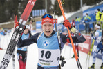 22.01.2022, xkvx, Biathlon IBU World Cup Anterselva, Mass Start Men, v.l. Benedikt Doll (Germany) im Ziel / in the finish