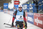 22.01.2022, xkvx, Biathlon IBU World Cup Anterselva, Mass Start Men, v.l. Tarjei Boe (Norway) im Ziel / in the finish