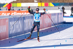 23.01.2022, xkvx, Biathlon IBU World Cup Anterselva, Relay Men, v.l. Lucas Fratzscher (Germany) im Ziel / in the finish