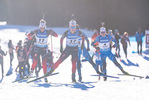 23.01.2022, xkvx, Biathlon IBU World Cup Anterselva, Mass Start Women, v.l. Ingrid Landmark Tandrevold (Norway), Tiril Eckhoff (Norway) in aktion / in action competes
