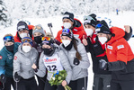 26.01.2022, xsoex, Biathlon IBU Open European Championships Arber, Individual Women, v.l. Elisa Gasparin (Switzerland), Swiss Team  / 