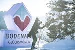 27.01.2022, xsoex, Biathlon IBU Open European Championships Arber, Training, v.l. Athlete Canada / Bodenmais Advertising / Werbung / Branding  / 