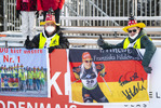 28.01.2022, xsoex, Biathlon IBU Open European Championships Arber, Sprint Women, v.l. Fanclub Franziska Hildebrand (Germany)  / 