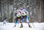 28.01.2022, xsoex, Biathlon IBU Open European Championships Arber, Sprint Men, v.l. Markus Faster (Estonia), Vitezslav Hornig (Czech Republic)  / 