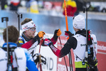 29.01.2022, xsoex, Biathlon IBU Open European Championships Arber, Pursuit Men, v.l. Erlend Bjoentegaard (Norway), Sverre Dahlen Aspenes (Norway)  / 