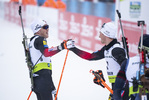 29.01.2022, xsoex, Biathlon IBU Open European Championships Arber, Pursuit Men, v.l. Johannes Dale (Norway), Sverre Dahlen Aspenes (Norway)  / 