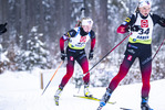 29.01.2022, xsoex, Biathlon IBU Open European Championships Arber, Pursuit Women, v.l. Karoline Erdal (Norway), Juni Arnekleiv (Norway)  / 