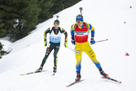 04.02.2021, xsoex, Biathlon Deutschlandpokal Clausthal-Zellerfeld, v.l. Julius Hofmann (Germany), Leonhard Pfund (Germany)  / 