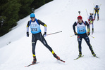 04.02.2021, xsoex, Biathlon Deutschlandpokal Clausthal-Zellerfeld, v.l. Jannis Dold (Germany), Oscar Barchewitz (Germany)  / 