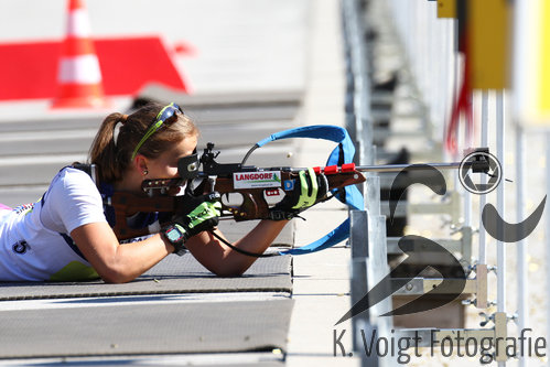12.09.2015, xkvx, Wintersport, Deutsche Meisterschaft Biathlon 2015, v.l. Christina Schroetter (SV Arnbruck)