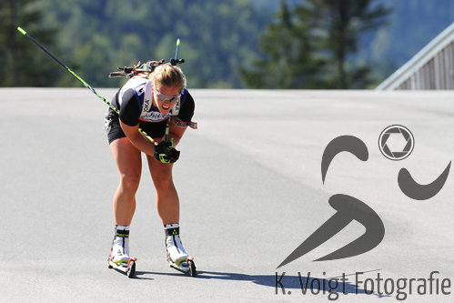 12.09.2015, xkvx, Wintersport, Deutsche Meisterschaft Biathlon 2015, v.l. Nadine Horchler (SC Willingen)