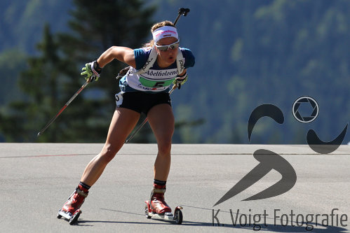 12.09.2015, xkvx, Wintersport, Deutsche Meisterschaft Biathlon 2015, v.l. Sarah Schaber (TSV Buchenberg)
