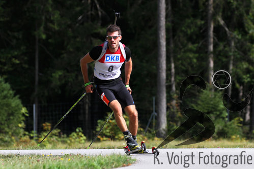 13.09.2015, xkvx, Wintersport, Deutsche Meisterschaft Biathlon 2015, v.l. Matthias Dorfer (SV Marzoll)