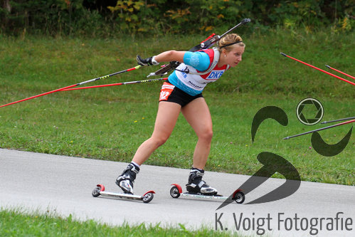 13.09.2015, xkvx, Wintersport, Deutsche Meisterschaft Biathlon 2015, v.l. Carolin Leunig (WSV Clausthal-Zellerfeld)