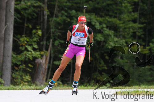 13.09.2015, xkvx, Wintersport, Deutsche Meisterschaft Biathlon 2015, v.l. Vanessa Hinz (SC Schliersee)