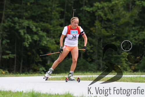 13.09.2015, xkvx, Wintersport, Deutsche Meisterschaft Biathlon 2015, v.l. Verena Schroetter (SV Arnbruck)
