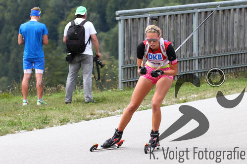 13.09.2015, xkvx, Wintersport, Deutsche Meisterschaft Biathlon 2015, v.l. Nina Slivensky (WSV Kiefersfelden)