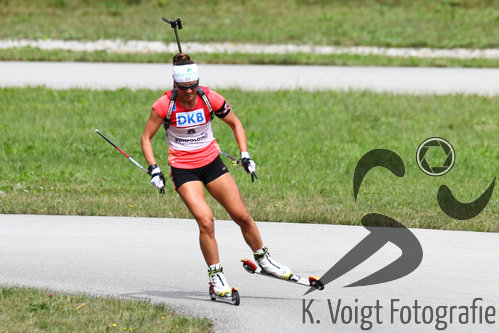 13.09.2015, xkvx, Wintersport, Deutsche Meisterschaft Biathlon 2015, v.l. Karin Oberhofer (Italien)