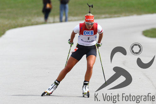 13.09.2015, xkvx, Wintersport, Deutsche Meisterschaft Biathlon 2015, v.l. Karolin Horchler (WSV Clausthal-Zellerfeld)