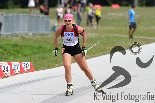 13.09.2015, xkvx, Wintersport, Deutsche Meisterschaft Biathlon 2015, v.l. Sabrina Kahl (Grossbreitenbacher SV)