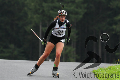 25.09.2015, xkvx, Wintersport, Lapua-Cup Biathlon, v.l. Alina Schmidt (WSV Trusetal)