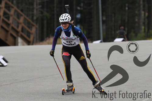 25.09.2015, xkvx, Wintersport, Lapua-Cup Biathlon, v.l. Juliane Fruewirt (SV Tambach-Dietharz)