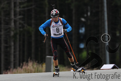 25.09.2015, xkvx, Wintersport, Lapua-Cup Biathlon, v.l. Felix Kraemer (WSV Oberhof 05)