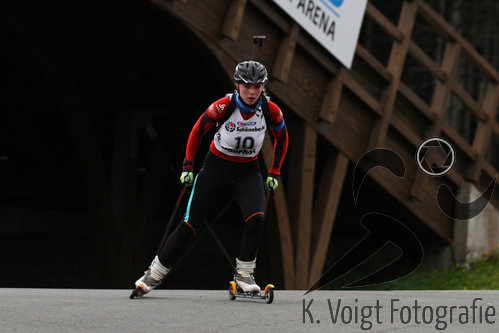 25.09.2015, xkvx, Wintersport, Lapua-Cup Biathlon, v.l. Alicia Willing (Luisentaler SV)