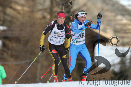 18.12.2015, xkvx, Wintersport, Biathlon Alpencup Martell, Sprint v.l. BALTING LIsa