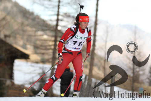18.12.2015, xkvx, Wintersport, Biathlon Alpencup Martell, Sprint v.l. LITZENBAUER Leonie