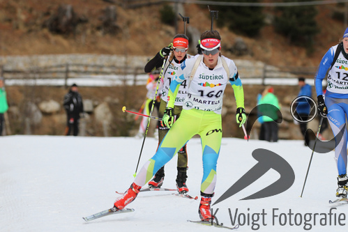 18.12.2015, xkvx, Wintersport, Biathlon Alpencup Martell, Sprint v.l. VINDISAR Nika