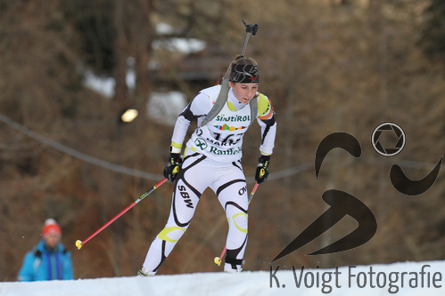 18.12.2015, xkvx, Wintersport, Biathlon Alpencup Martell, Sprint v.l. BARBAGALLO Vanessa