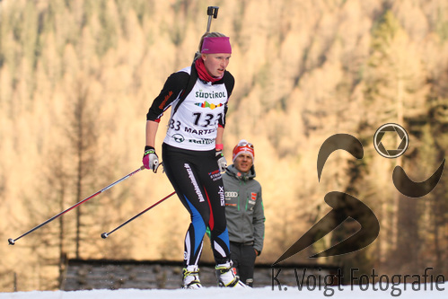 19.12.2015, xkvx, Wintersport, Biathlon Alpencup Martell, Sprint v.l. KOELLNER Vanessa