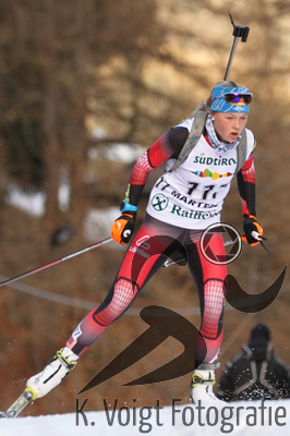 19.12.2015, xkvx, Wintersport, Biathlon Alpencup Martell, Sprint v.l. Schreder Anna-Maria