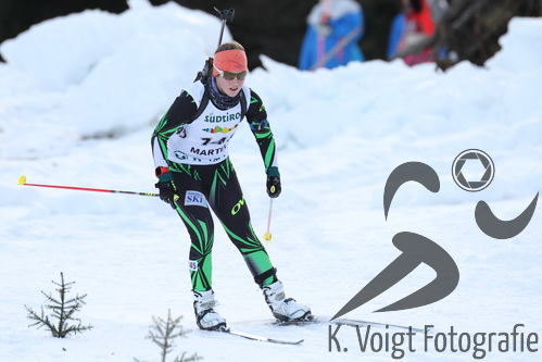 19.12.2015, xkvx, Wintersport, Biathlon Alpencup Martell, Sprint v.l. PEER - ROHRER Denise