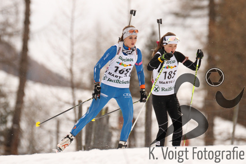 09.01.2015, xkvx, Wintersport, DSV Biathlon Deutschlandpokal Sprint v.l. AIGNER Franziska