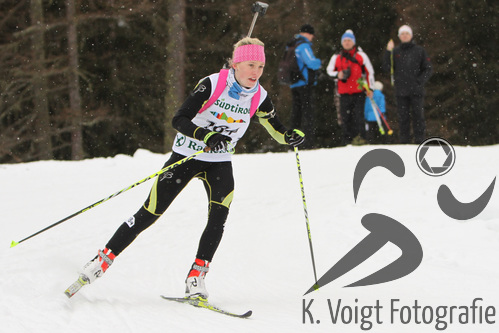09.01.2015, xkvx, Wintersport, DSV Biathlon Deutschlandpokal Sprint v.l. HERMANN Hanna-Michelle