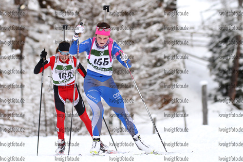 10.01.2015, xkvx, Wintersport, DSV Biathlon Deutschlandpokal Verfolgung v.l. VOGL Lara